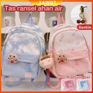 [Kirim liontin]Tas bahu ins Jepang korea import fashion lucu Wanita tas ransel siswa kecil tas sekolah kekinian volume tinggi cantik backpack Tas ransel ahan air