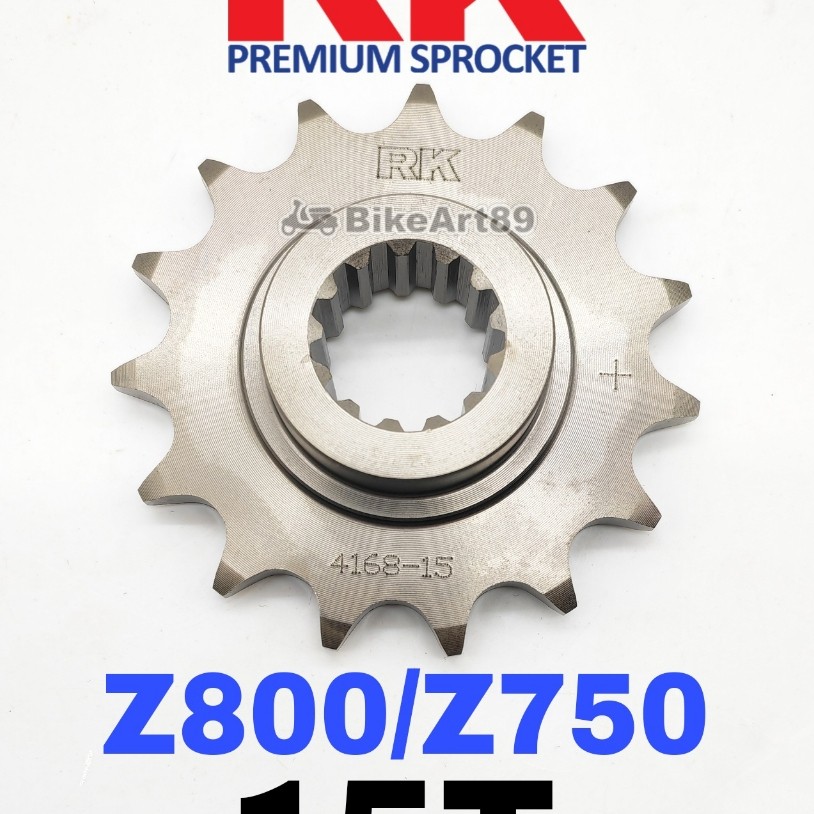 RK สเตอร์หน้า Z750 / Z800 520 (15T) RK Depan Sprocket Z 750 Z 800 RK520 RK 520 15 T 15T มอเตอร์อะไหล