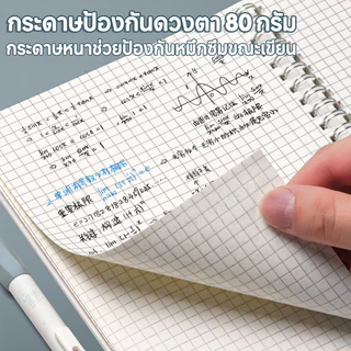 สมุดโน๊ตขนาด A4/A5/A6/B5 สมุดโน้ตขนาดใหญ่แบบเรียบง่าย ตารางไดอารีสแควร์ สมุดปกใส 3 แบบ มีเส้น ไม่มีเส้น ตาราง