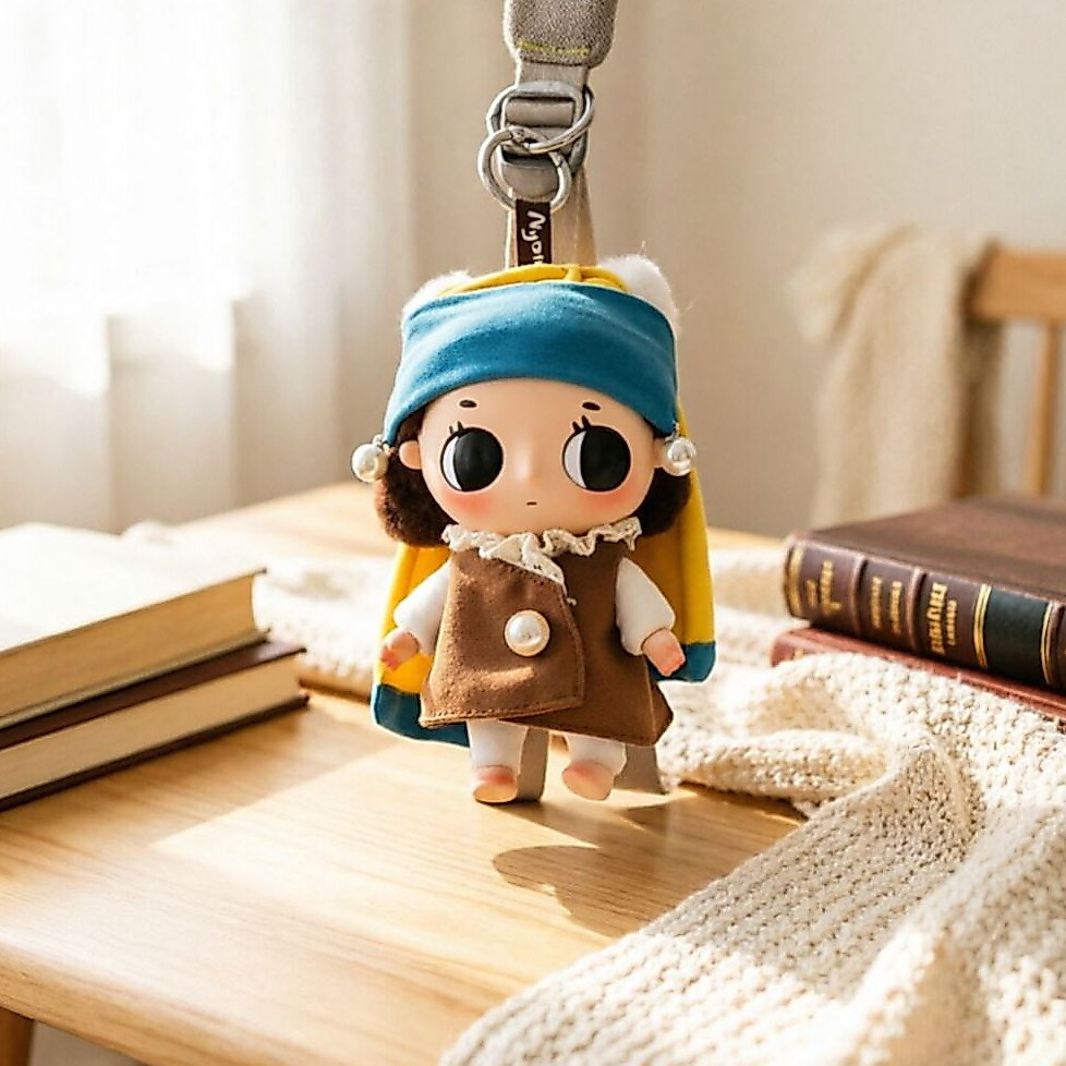 เฉพาะเสื้อผ้าเด็ก] Nyota Literary Tower เสื้อผ้าเด็ก Little Instant เสื้อผ้าเด็กชุดต่างหูมุกสาวเปลี่ยน