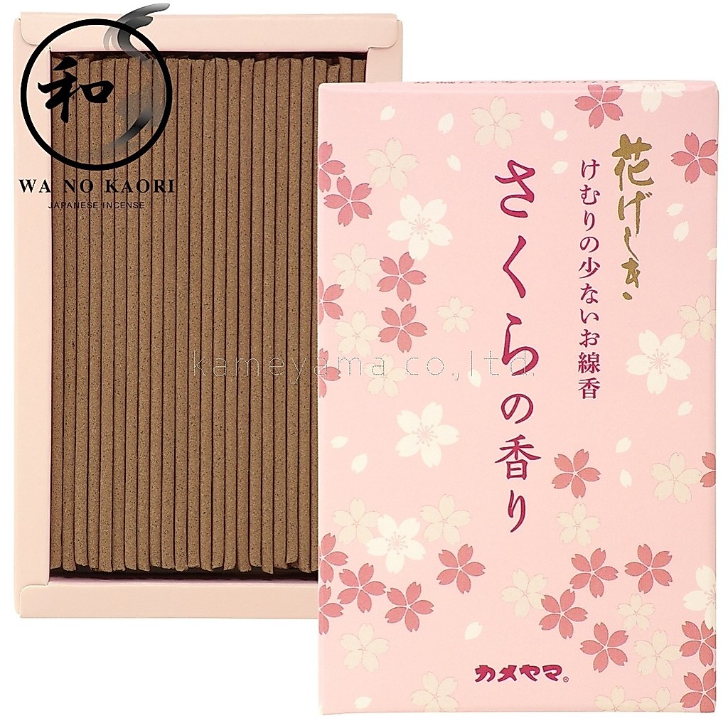 Kameyama Hanageshiki Cherry Blossom Mini Stick 50g Japan Incense ธูปหอม ญี่ปุ่นแท้ นำเข้าจากญี่ปุ่น คุณภาพสูง [Direct from Japan]