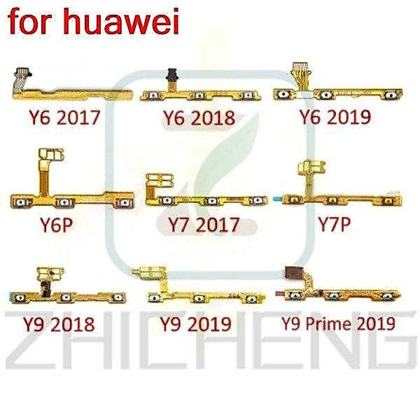 เปิดปุ่มปรับระดับเสียงไฟ Flex สําหรับ Huawei Y6 Y7 Y9 Pro Prime 2017 2018 2019 Y6S Y9S Y6P Y7P 2020