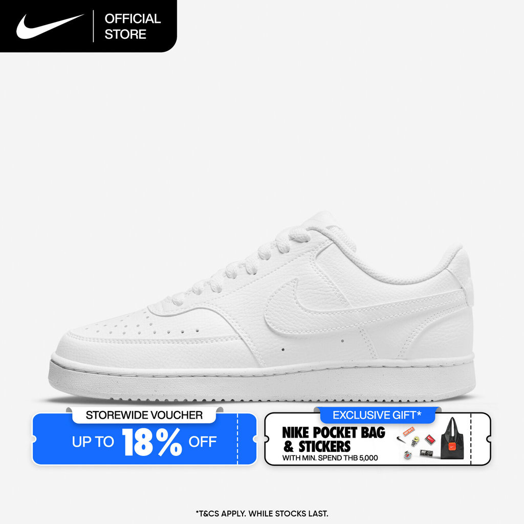 Nike Women's Court Vision Low Next Nature Shoes - White [DH3158-100]