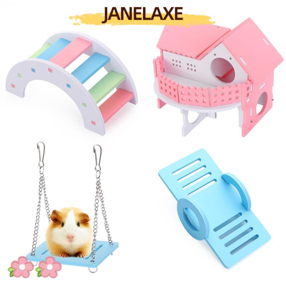 JANELAXE932JN Hamsters House Hedgehog Swing สัตว์เล็กสัตว์เลี้ยงกีฬาชุดของเล่นออกกําลังกาย