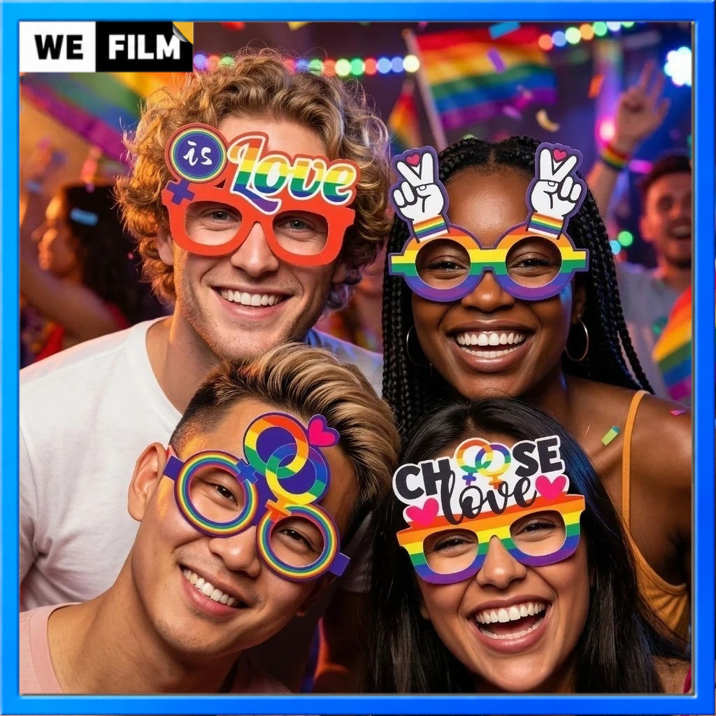 🌈แว่นตา แว่นสีรุ้ง PRIDE MONTH แฟนซี ปาร์ตี้ แว่น สีรุ้ง เรนโบว์ LGBT LGBTQ+ Rainbow Fancy Glasses