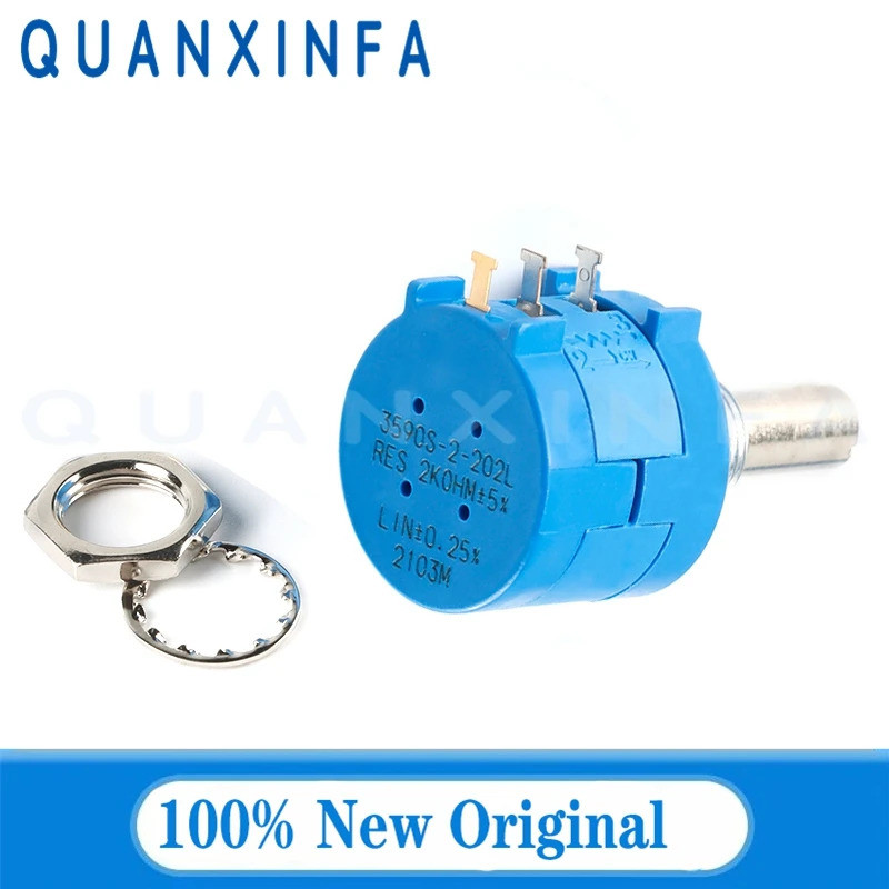 1PCS 3590S 3590S-2 Precision Potentiometer 100R 200R 500R 1K 2K 5K 10K 20K 50K 100K Ohm Multi-turn P