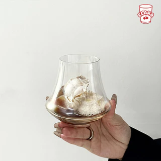 แก้ววิสกี้ทรงป่องพิเศษ 310ml แก้วกาแฟเย็น/ค็อกเทล/น้ำผลไม้ สไตล์โมเดิร์นมินิมอลใช้ในบ้าน พร้อมส่ง