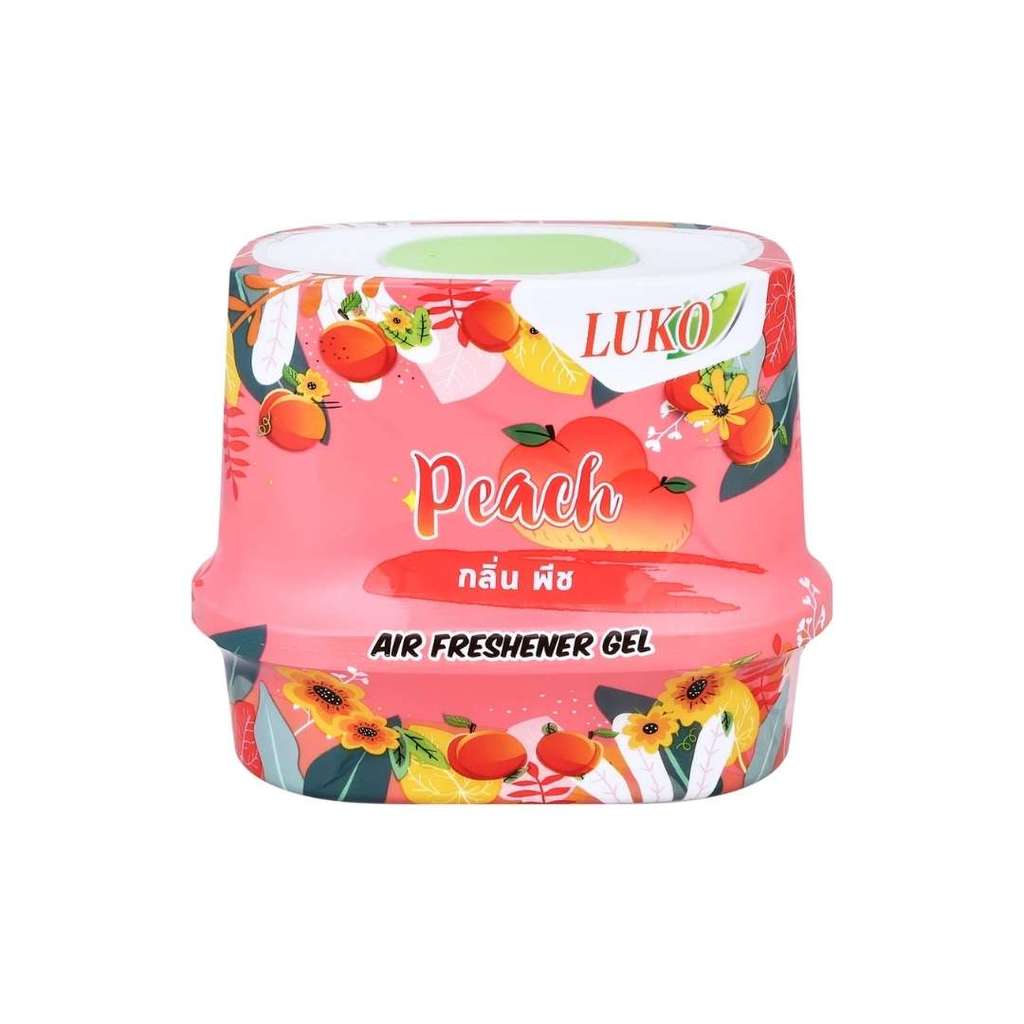 ลูโก้ เจลน้ำหอมปรับอากาศกลิ่นพีช Luko Peach Air Freshener Gel 180g.