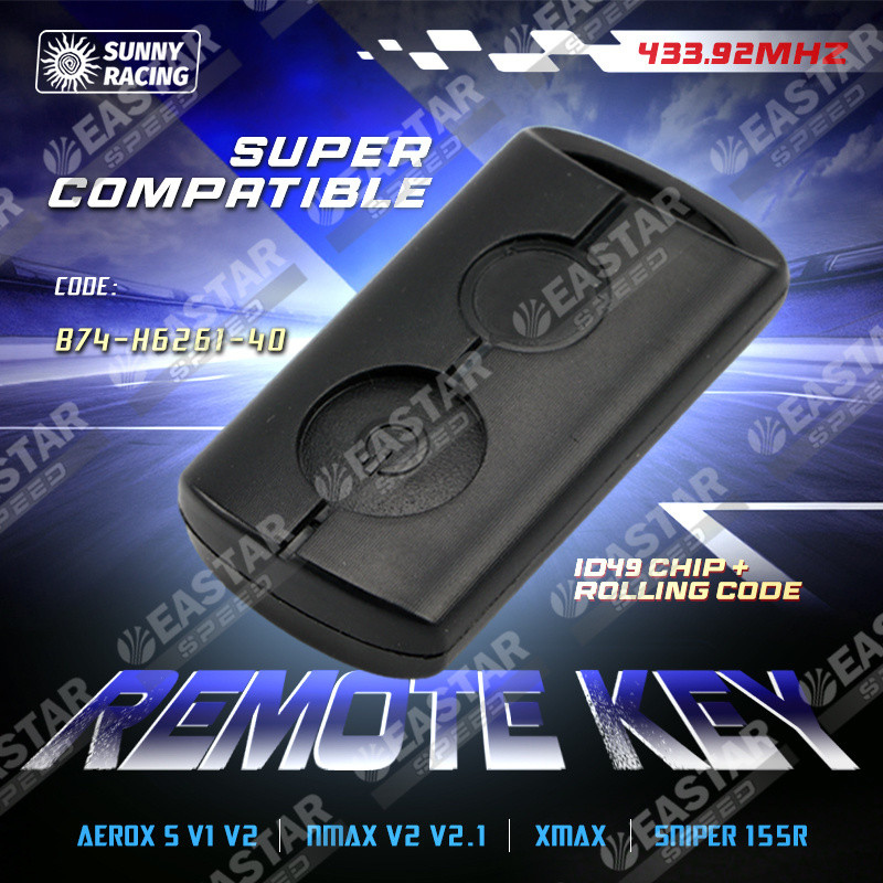 กุญแจรีโมตสํารอง (Aerox S V1 V2 / Nmax V2 V2.1 / Xmax / Sniper 155R)