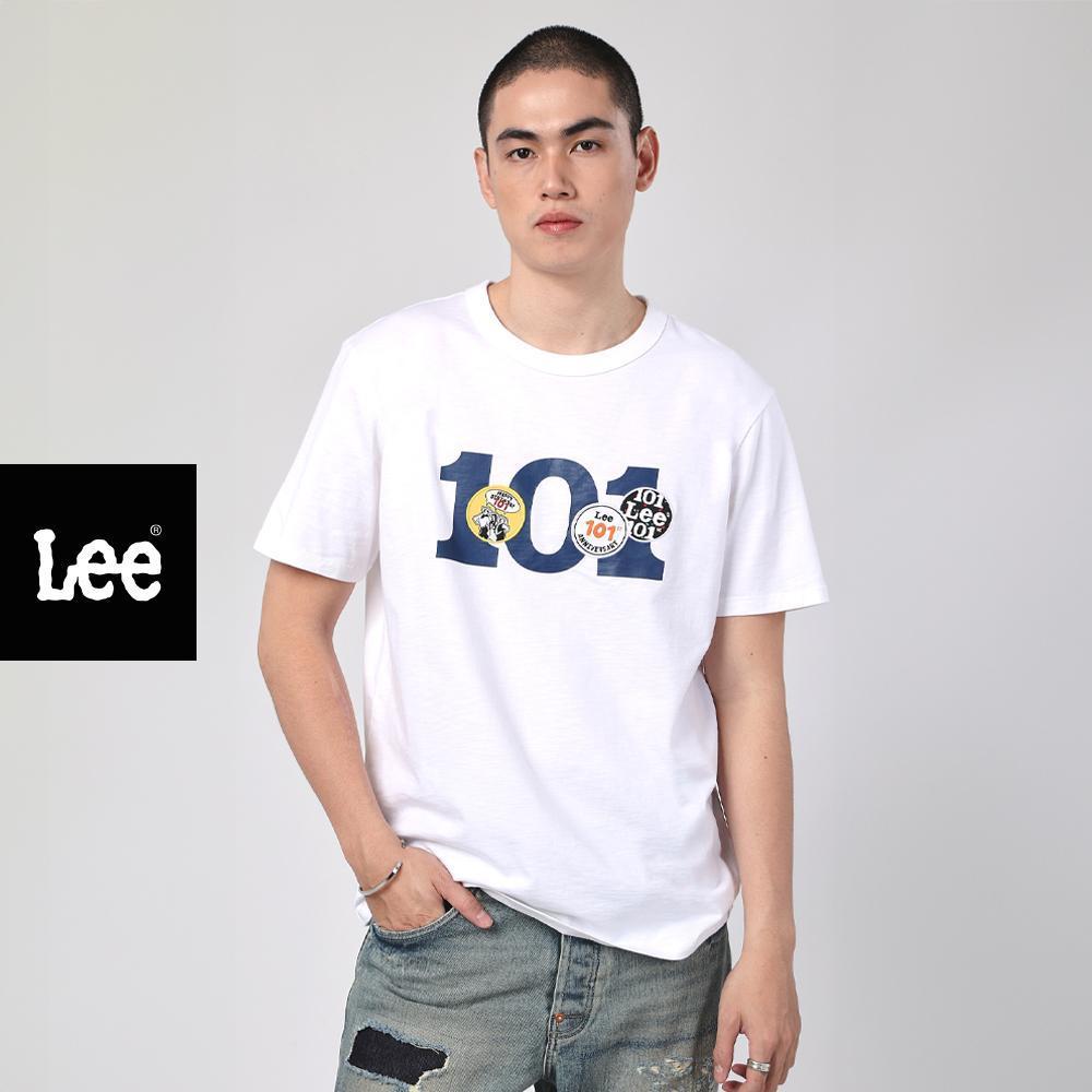 LEE เสื้อยืดแขนสั้นผู้ชาย คอลเลคชั่น 101 ทรง Comfort รุ่น LE S126MTSSN05 สีขาว
