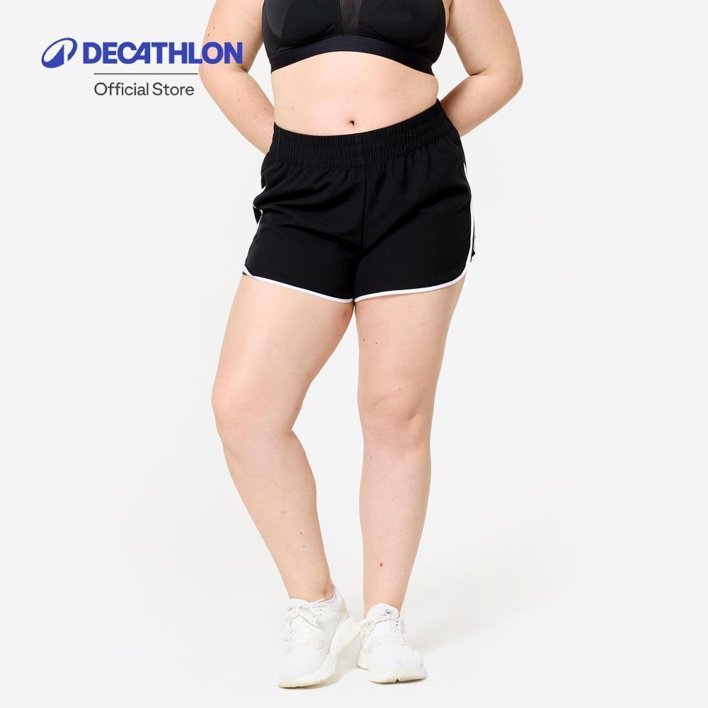 Decathlon Fshort 120 กางเกงออกกำลังกายขาสั้นสำหรับผู้หญิง รุ่น 120 - Black