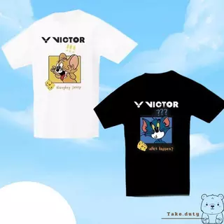 เสื้อวิคเตอร์ Tom & Jerry ผ้าระบายอากาศดี เสื้อทอมแอนด์เจอร์รี่ เสื้อแบด เสื้อกีฬา ส่งไวจากไทยไม่พอใจยินดีคืนเงิน
