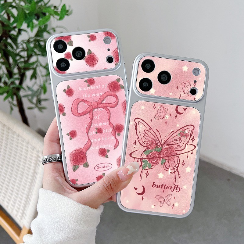 Rose Bowknot & ผีเสื้อหนังสําหรับ Redmi R70M 15A 15R 12 12C 12R 11A 10 10A 10C 9T 9 Power 9A 9C NFC 