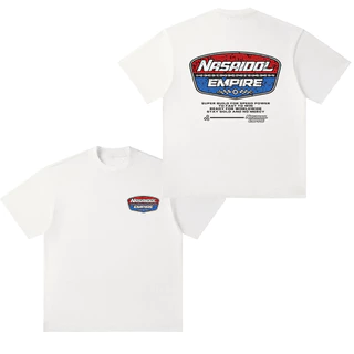 (ผ้าฝ้าย100%)2026Luvoro oversize unisex เนื้อผ้านุ่มระบายแขนสั้นT-shirt สีดำและสีขาว เสื้อยืดทูโทน เสื้อยืดแขนสั้น C1544