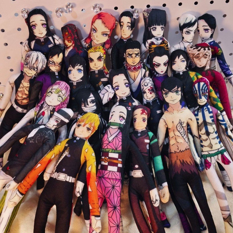Demon Slayer Kamado Nezuko Tomioka Giyuu Tanjiro Kamado คอสเพลย์ตุ๊กตาตุ๊กตาบทคัดย่อ Twistable Shape ตกแต่งห้องอุปกรณ์ตกแต่ง