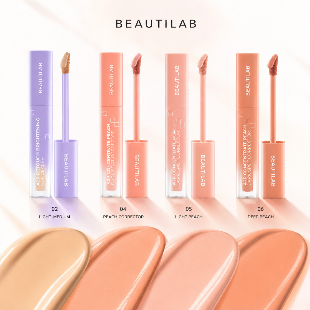 [ของแท้ 100%] BEAUTILAB A2P Concealer & Peach Corrector & Blue Corrector. ปกปิดอิ่ม ปกปิดฝ้า แก้ไขสีผิว สําหรับแต่งหน้าไร้ที่ติ
