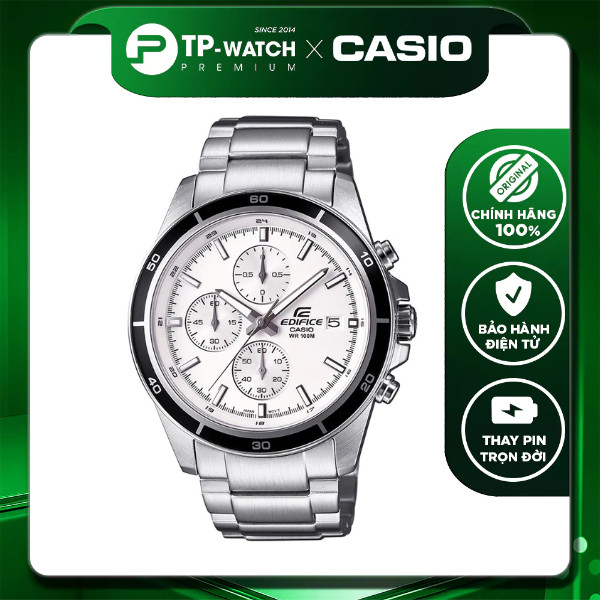 Casio Edifice EFR-526D-1A นาฬิกาข้อมือผู้ชายสายเหล็ก | EFR-526D-1AVUDF