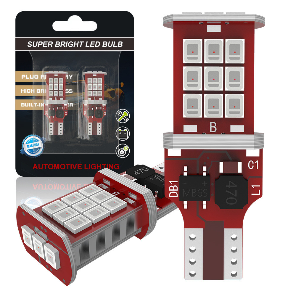 921/T15 Strobe ไฟเบรค/ไฟถอยหลังไฟ led Anti-Tracking 7NTY