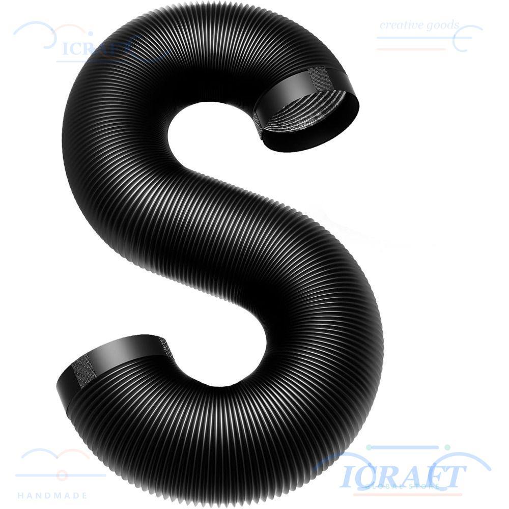 ICRAFT เครื่องเป่า Vent ท่อ, ฉนวน Heavy-Duty Air Ducting, Professional ยืดหยุ่น 3 ชั้นป้องกันอลูมิเนียมฟอยล์ท่อไอเสียความร้อน Cooling