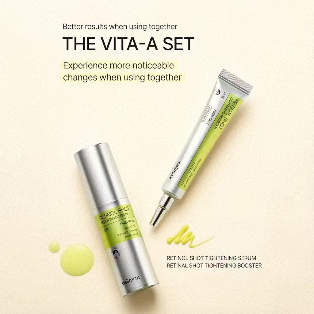 Celimax เรตินอล 15ml ไมโครนิดเดิล ลดริ้วรอย กระชับรูขุมขน ผิวเรียบ กระจ่างใส ลดสิว - RETINAL SHOT