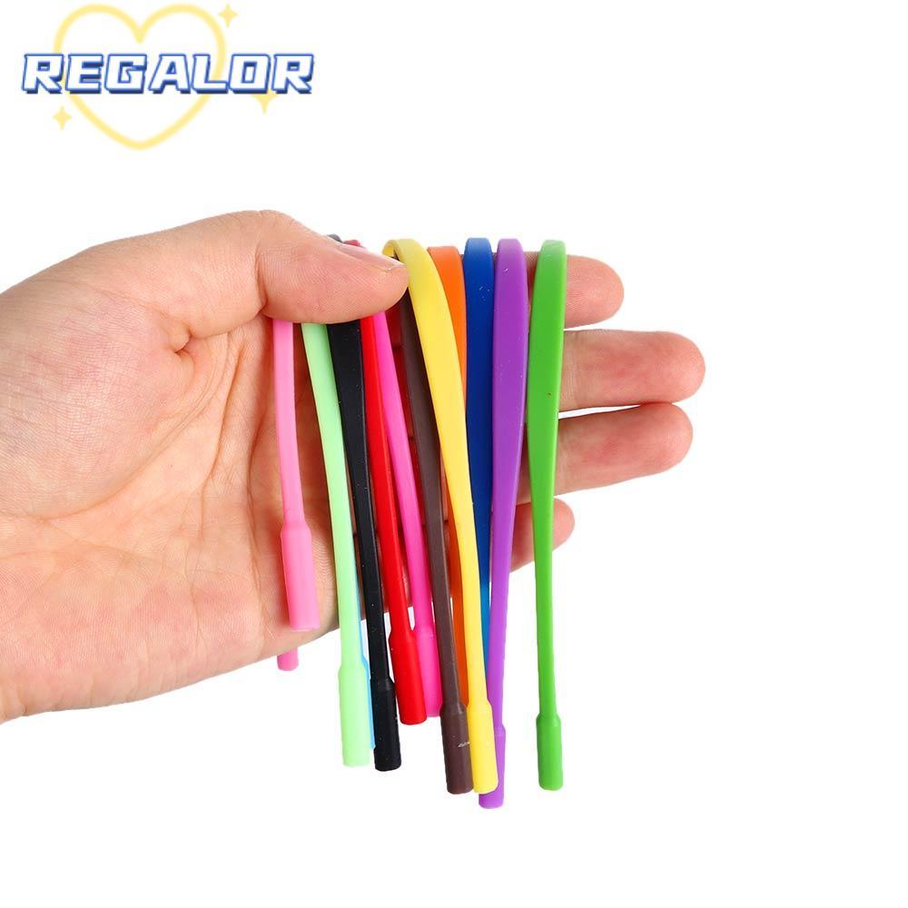 REGALOR0G 2 ชิ้นซิลิโคนแว่นตาสายรัด Lanyards ปรับกีฬาสายไฟแว่นตาโซ่