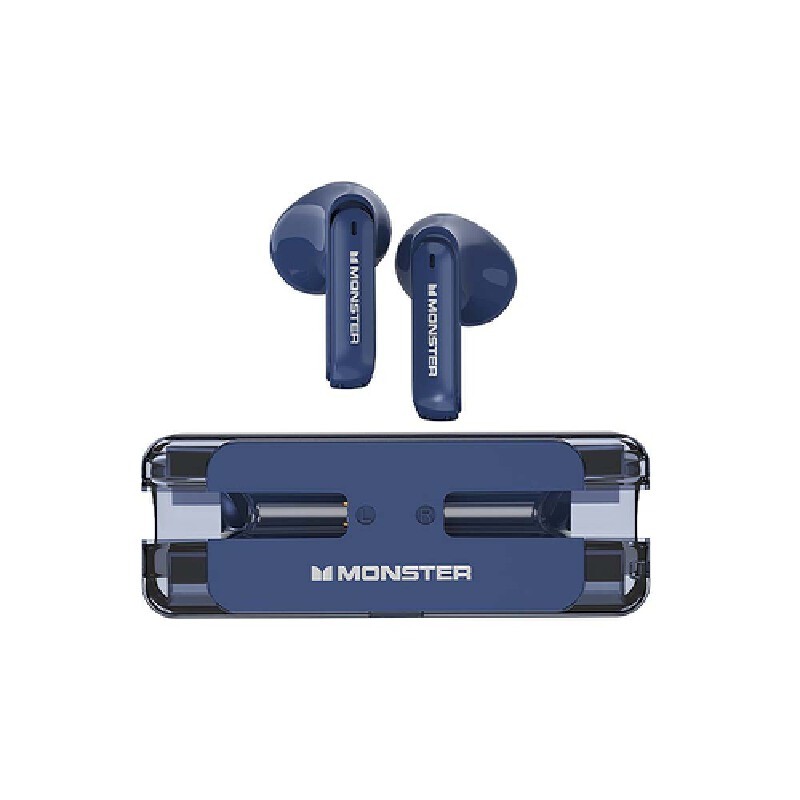 MONSTER หูฟังไร้สาย รุ่น AirMars XKT08 สีฟ้า