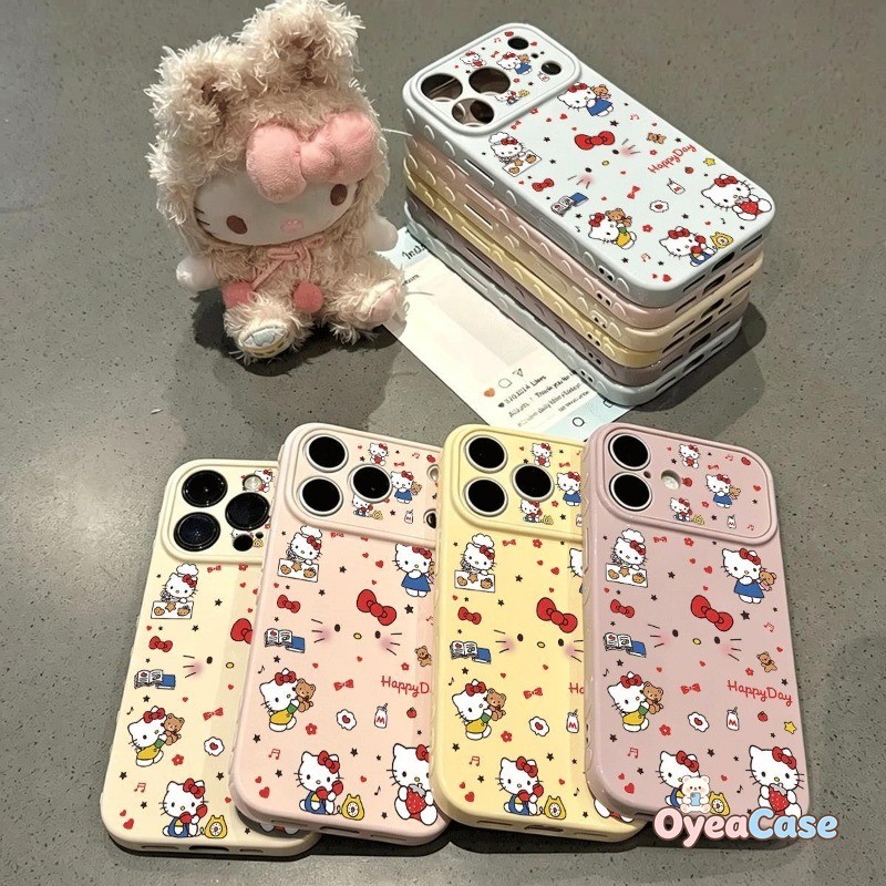 โบว์สีแดง Kitty Cat 3D Loving Hearts สําหรับ OPPO A6 GT Max A6i A6S A5 A5i A5M A3 Pro A3i Plus A2 A2