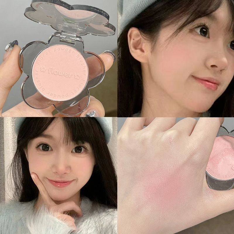 ของแท้ Biya Biya Biya Small Flower Blush Natural Nude Makeup Warm Color Matte Monochrome Sun Red Pow