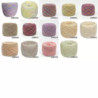 ไหมคอตตอนซัมเมอร์ เบอร์20 สีเหลือบ ไหมฝ้ายสำหรับงานถัก และงานปัก