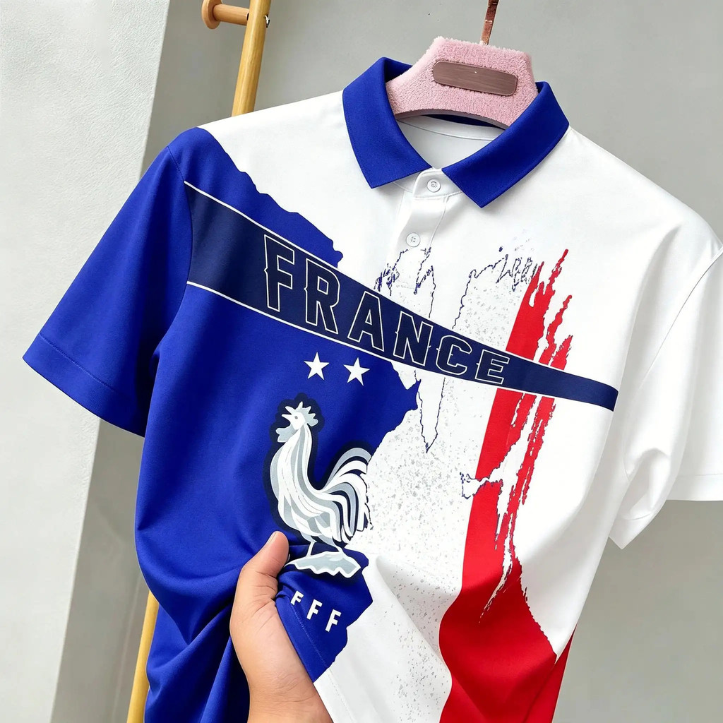 World Cup 2026 France Jersey France เสื้อโปโลและเสื้อยืดพิมพ์ลาย