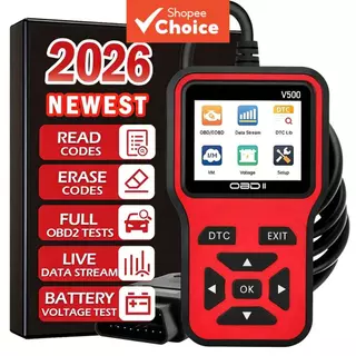 เครื่องอ่านรหัส โวลต์500 Obd2 เครื่องสแกนวินิจฉัยความผิดพลาดของเครื่องยนต์รถยนต์