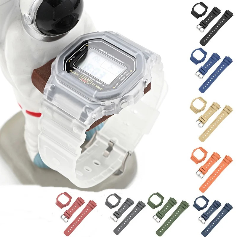 สายซิลิโคน + นาฬิกาสําหรับ Casio DW5600/610 DW5600HR/GW-M5610 GW-B5600 Gshock สายกีฬาสร้อยข้อมืออุปก