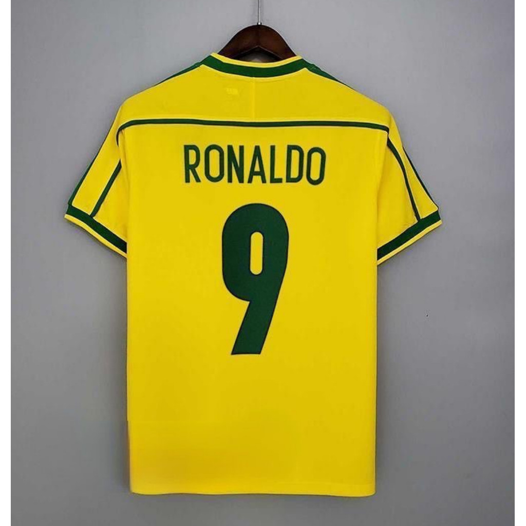 1998 Brazil Home Retro High quality shirts Ronaldo