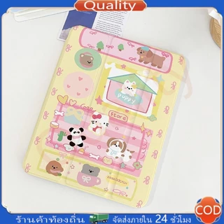 เคสiPadหมุน 360°Gen11/10 Gen12 Air6 Air8 ที่ใส่ปากกา บ้านแพนด้าลูกสุนัข เคส iPad Gen9 Air7