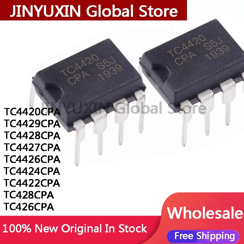 5 ชิ้น TC4420CPA TC4429CPA TC4428CPA TC4427CPA TC44426CPA TC4424C4422CPA TC428CPA TC426CPA DIP-8 ในส