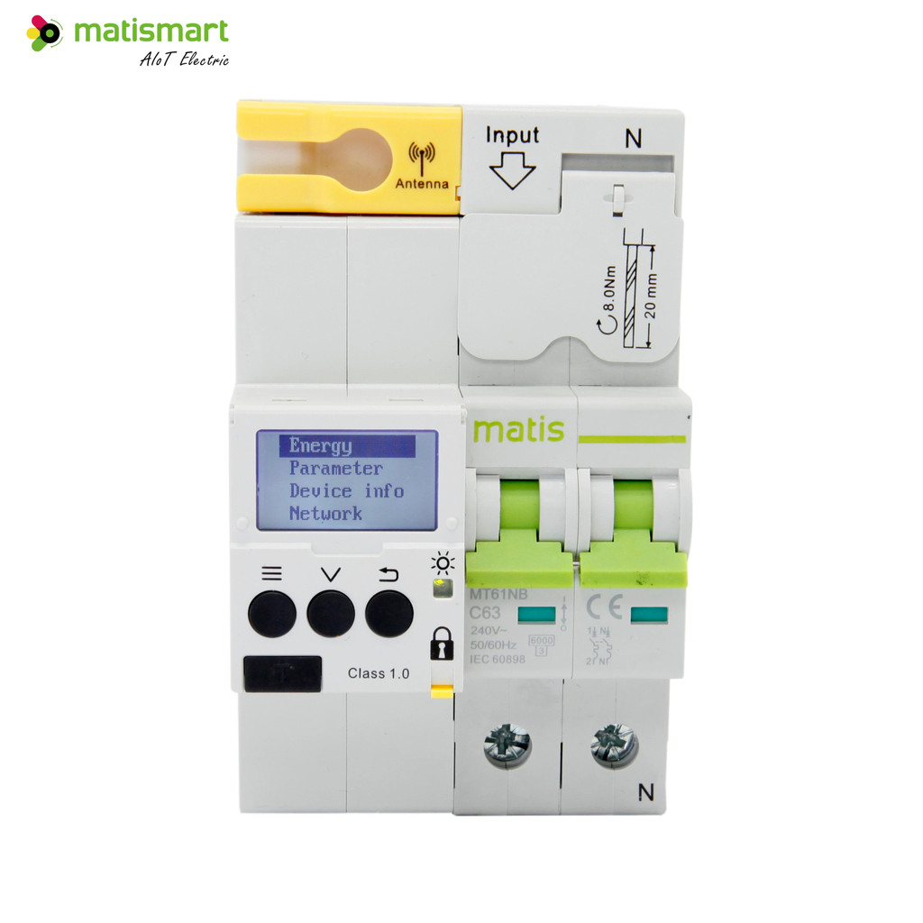 HAke MT61GP WiFi Single Phase Smart Electric Power Meter Energy Meters Smart Meter สําหรับโรงแรม Apa
