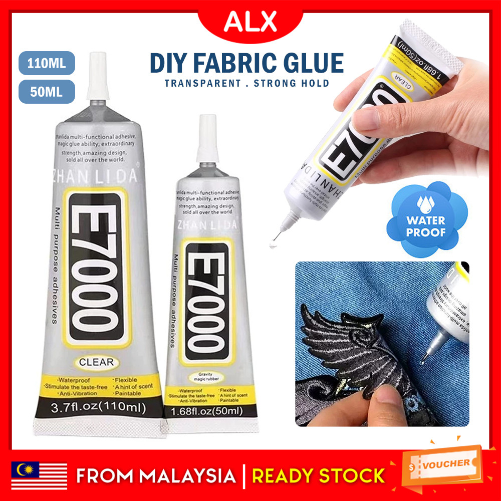 ALX E7000 ผ้ากาวโปร่งใสกันน้ําหัตถกรรมกาวซ่อมโทรศัพท์ DIY กาวกาวหน้าจอ LCD Gum Gam Kain E7000手工胶水