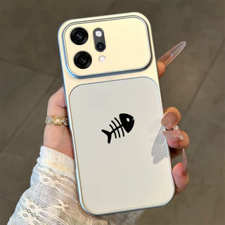 PBZZ สําหรับ OPPO Reno 14 pro reno14 Reno 14F 5g เคสโทรศัพท์ความวิตกกังวล Softcase ซิลิโคนกันกระแทกออกแบบใหม่ความงามคนรักแมวน่ารักสําหรับสาว DSCYGT3