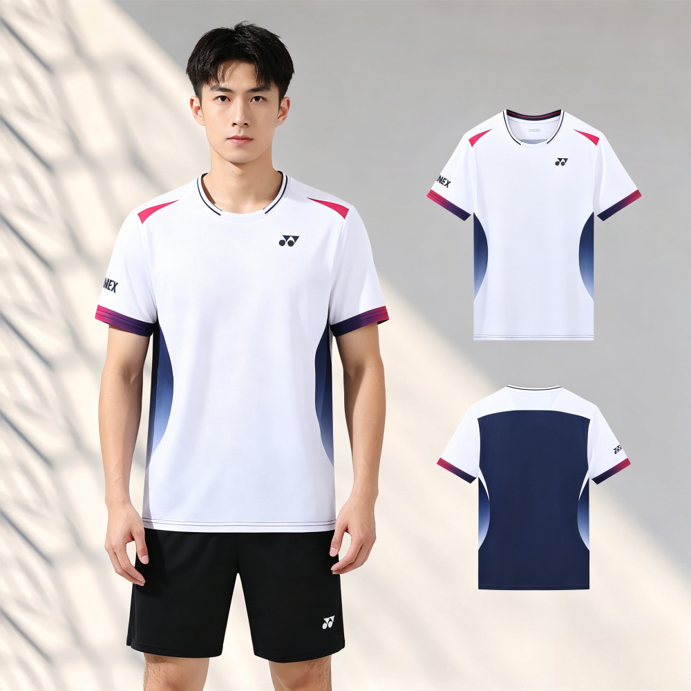 รุ่น 4076 เสื้อกีฬาแห้งเร็ว ไม่จํากัดเพศ | สําหรับฝึกซ้อมกีฬาแร็กเกตทั้งหมด