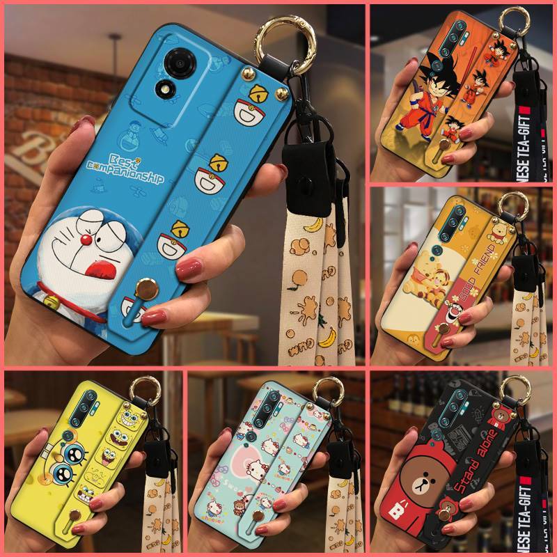 TCL ผู้ถือโทรศัพท์ป้องกันเคสโทรศัพท์สําหรับTCL 501/T433Dกันกระแทกแหวนปกหลังป้องกันฝุ่นนุ่มกรณีเชือกเ