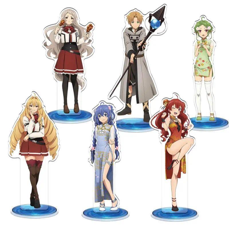อะคริลิค Standee สําหรับ Mushoku Tensei: Jobless Reincarnation Rudeus Greyrat Roxy Migurdia Sylphett