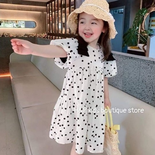(6M-6Y) ชุดเดรสเด็กผู้หญิง Polkadot Girls Dress