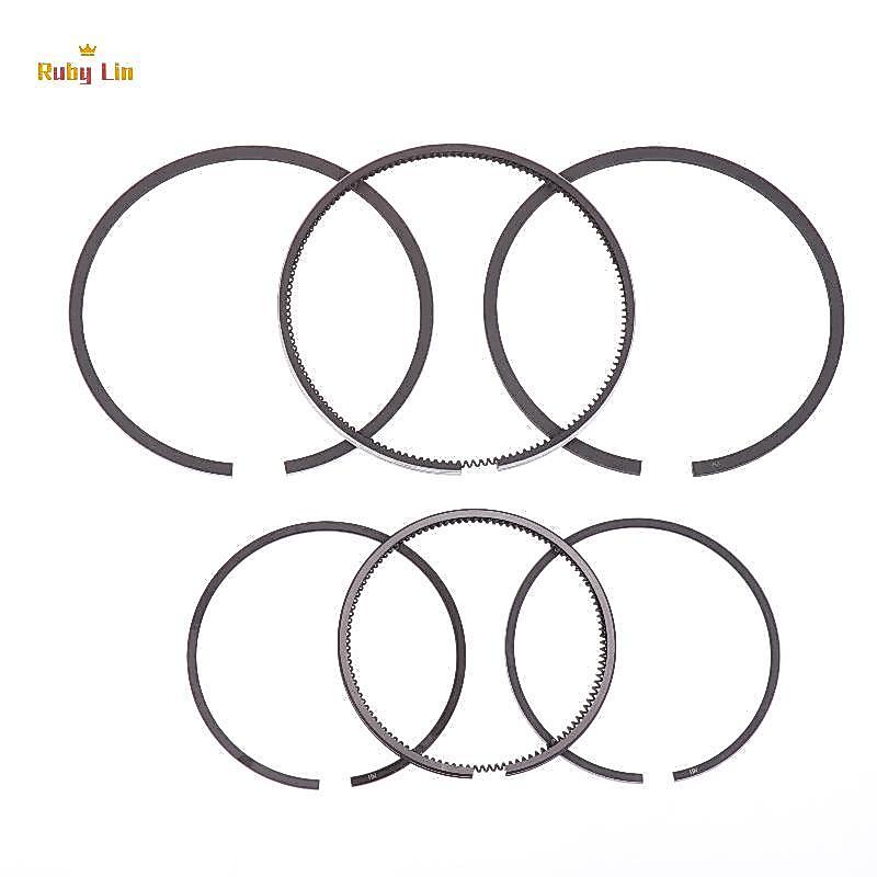 Ruby Lin 3 ชิ้น/เซ็ตแหวนลูกสูบ Fit กระบอกเดียวเครื่องยนต์ดีเซล 168F 170F 173F 178F 186F 188F 192F เค