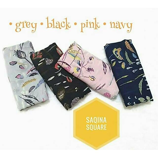 SQUARE HIJAB / FINE CHIFFON HIJAB / SAQINA SQUARE