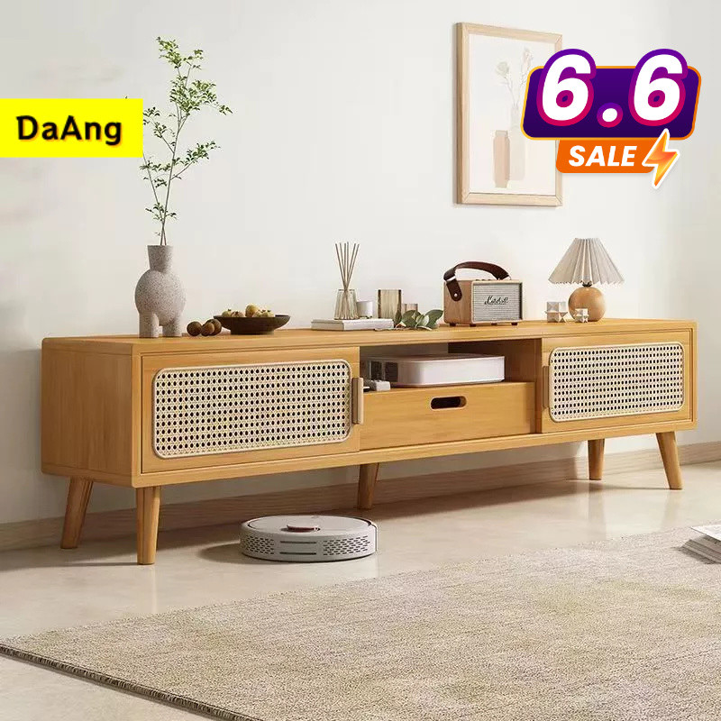 🚗จัดส่งรวดเร็ว-ตู้เก็บของตั้งพื้นตู้เก็บของหวายตู้วางทีวี
