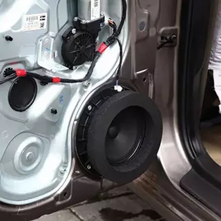 Agth 1 ชิ้น Universal รถลําโพงแหวน Soundproof ฟองน้ํา Pad 6.5 นิ้วรถ Universal ลําโพงแหวนฉนวนกันความร้อน Jelly