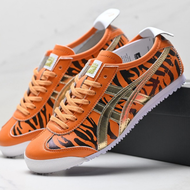 Onitsuka Mexico 66 SD Cushioned Retro Trainers 3D โลโก้ Soft Sole รองเท้าผ้าใบกลางแจ้ง CD8Z