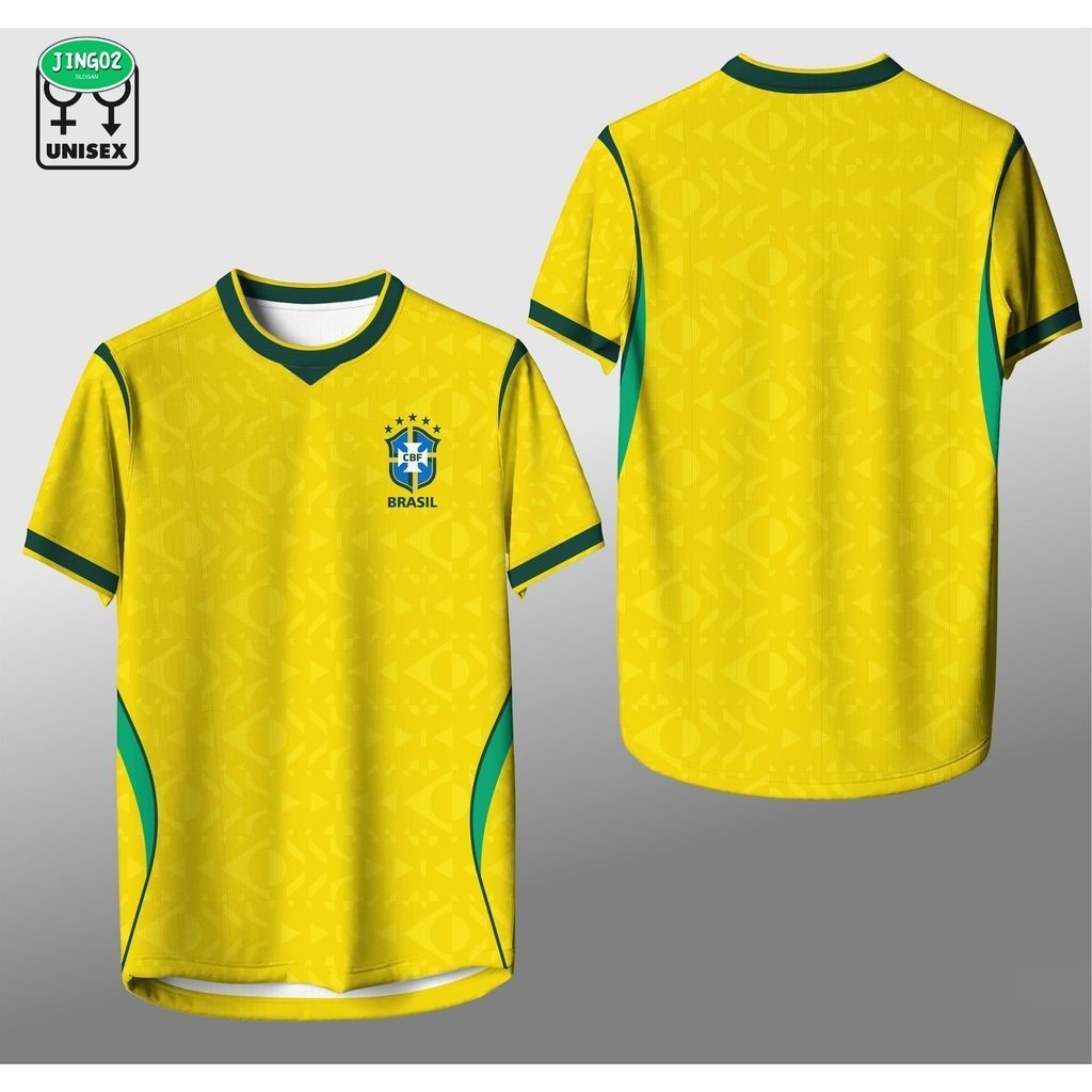 (จิง02) เสื้อบ้านของบราซิลสําหรับฟุตบอลโลก 2026 ใส่ได้ทั้งชายและหญิง แห้งเร็วและระบายอากาศ