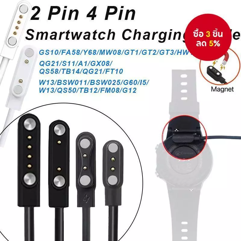 Magnetic USB Flat Design สําหรับการชาร์จ USB LS02 G9