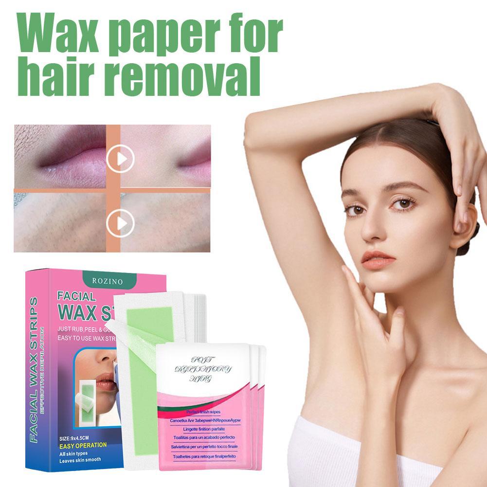 Set Mild Facial Hair Removal Wax Paper Professional Depilation Lip Beautyหนวดเครื่องมือM2u2